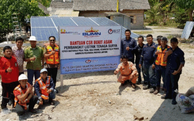 Pulau Tegal Bercahaya, Pembangunan PLTS di Pulau Tegal, Lampung